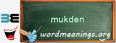 WordMeaning blackboard for mukden